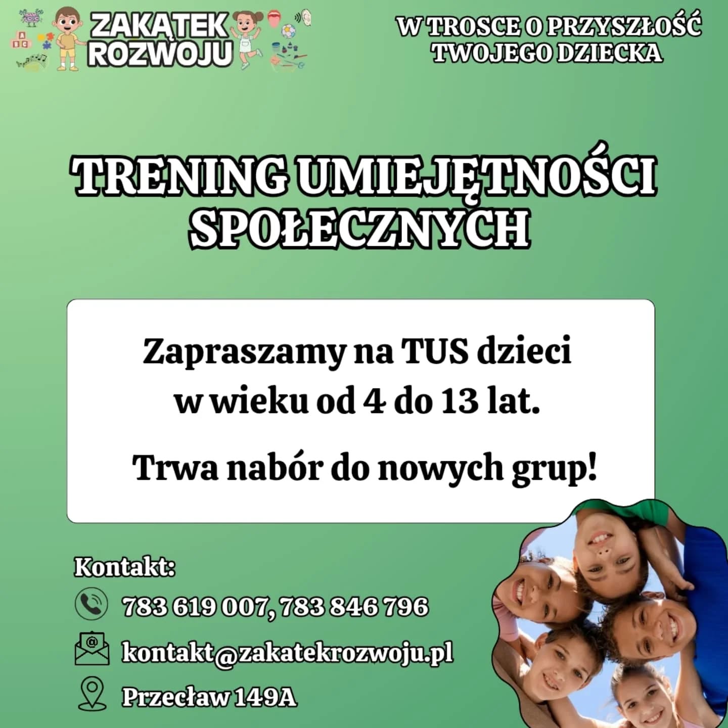 Trening Umiejętności Społecznych – nabór do grup!